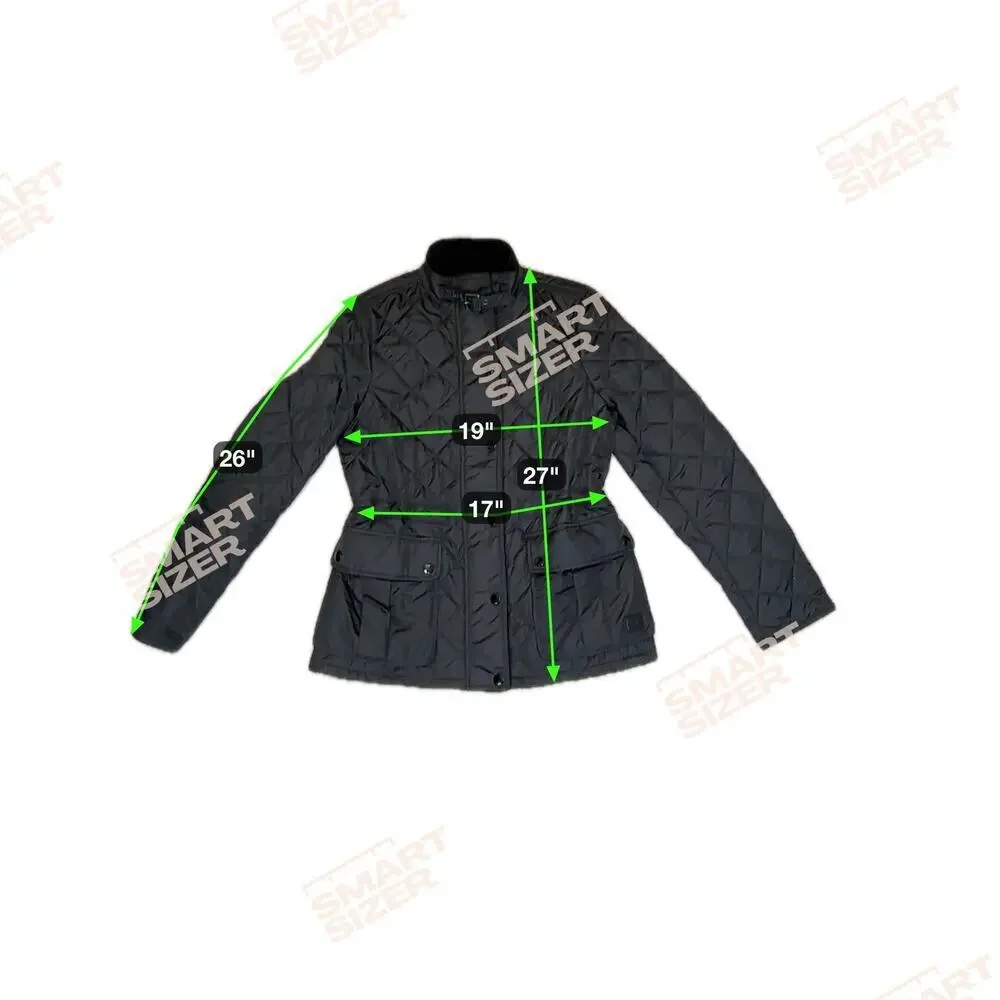 Coach Puffer Quilted Lightweight‎ Cinched Waist Black Jacket Women's Medium NWT